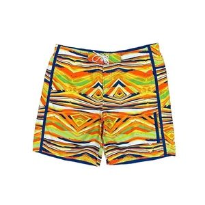 Nike Board Shorts Men’s Size Extra Large XL Colourful Pattern Vintage Lined Swim